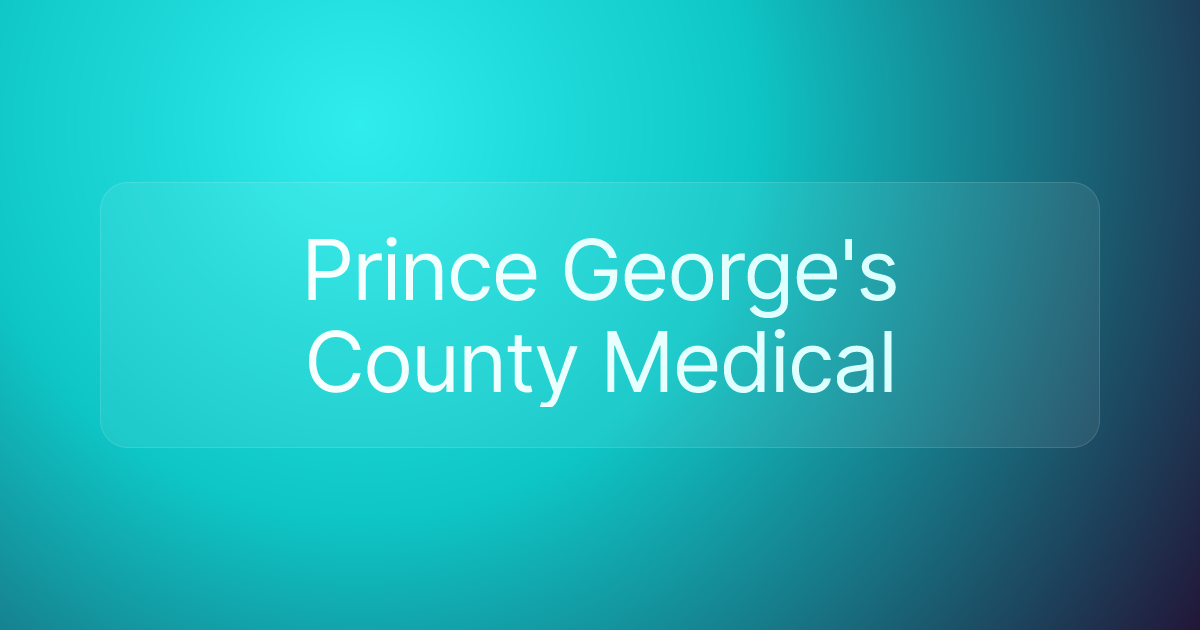 Prince George's County Medical