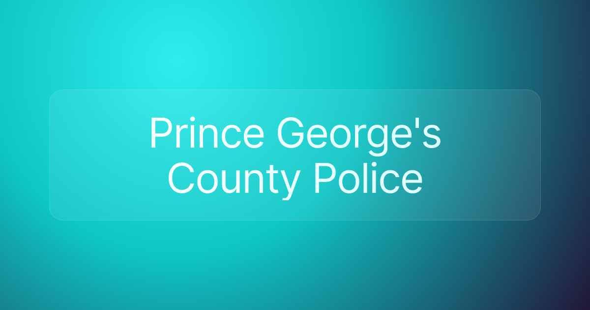 Prince George's County Police