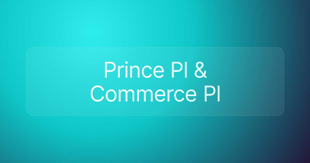 Prince Pl & Commerce Pl