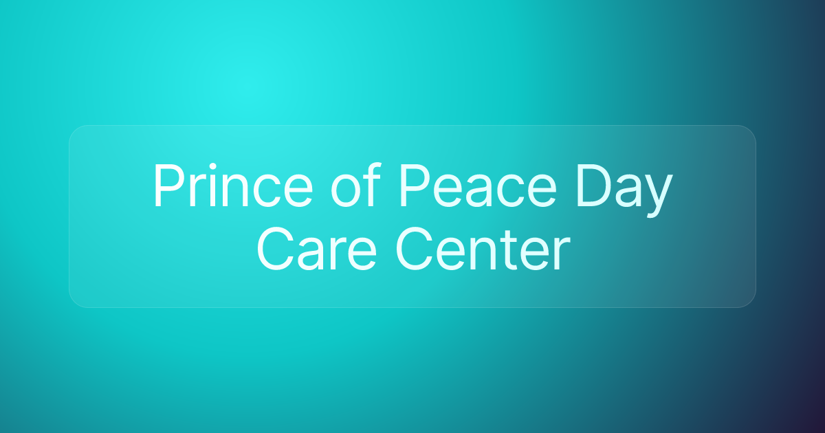 Prince of Peace Day Care Center