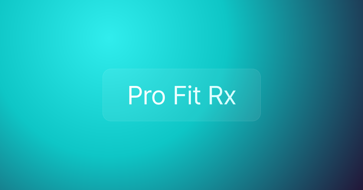 Pro Fit Rx