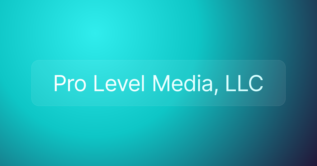 Pro Level Media, LLC