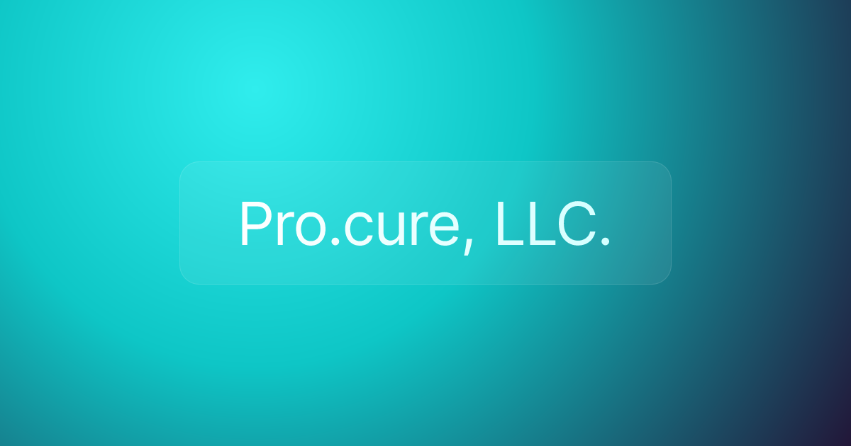 Pro.cure, LLC.