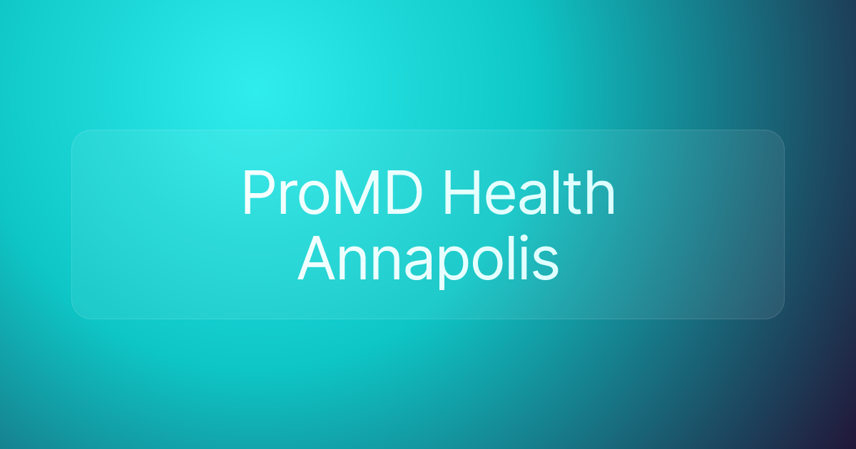 ProMD Health Annapolis