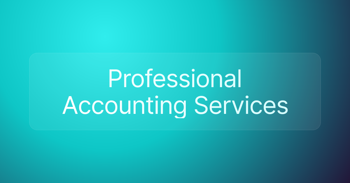 Professional Accounting Services