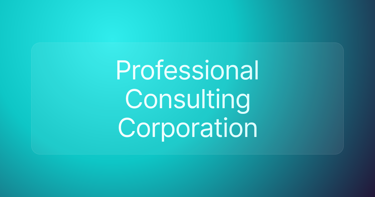 Professional Consulting Corporation
