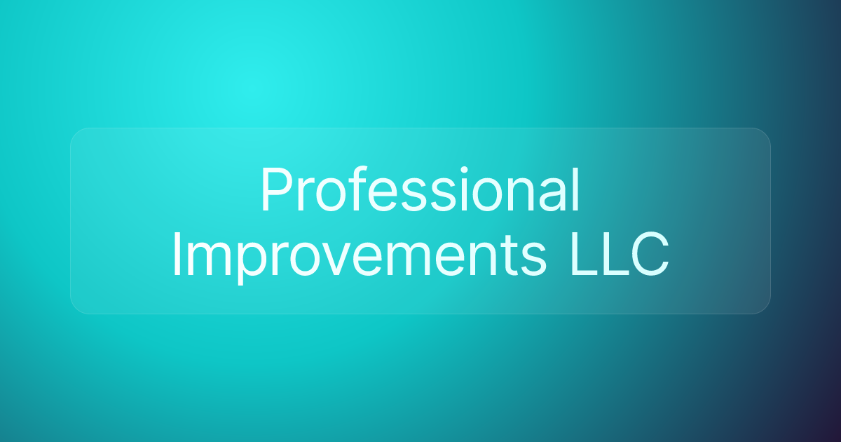 Professional Improvements LLC