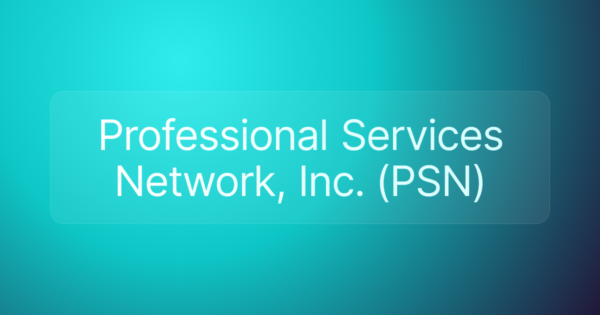 Professional Services Network, Inc. (PSN)