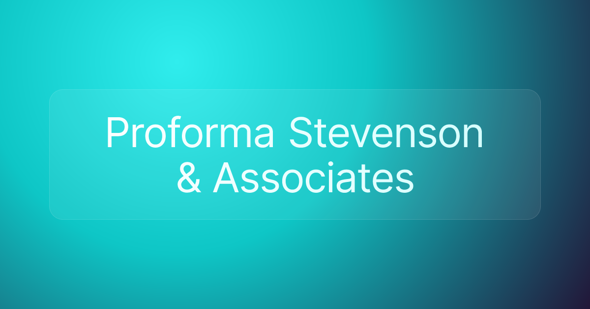 Proforma Stevenson & Associates