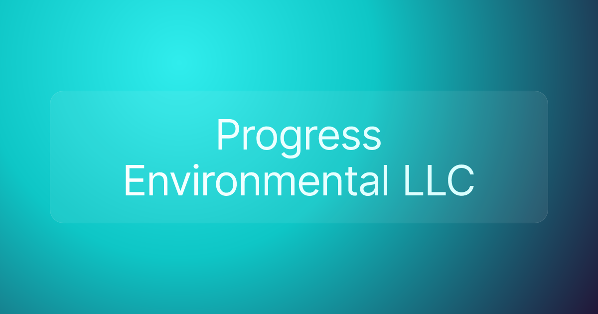 Progress Environmental LLC