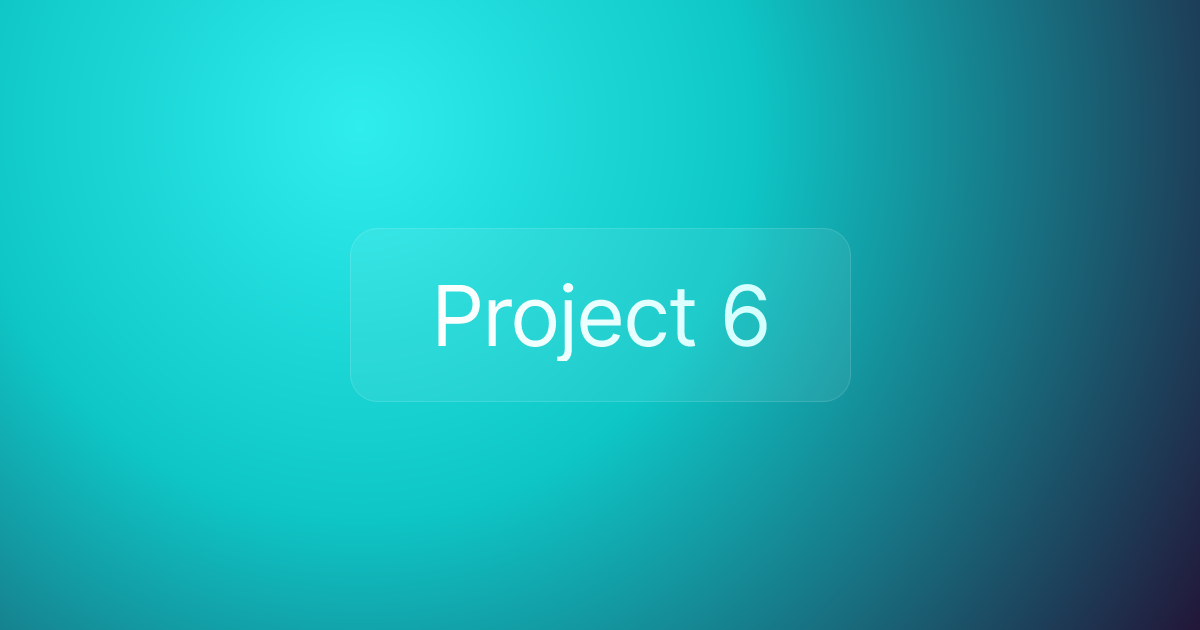 Project 6