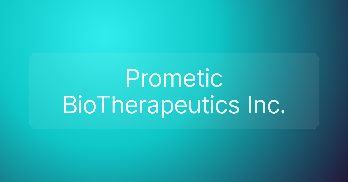 Prometic BioTherapeutics Inc.