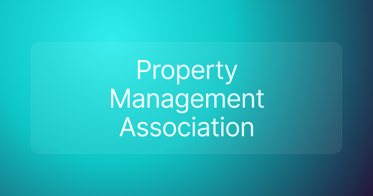 Property Management Association