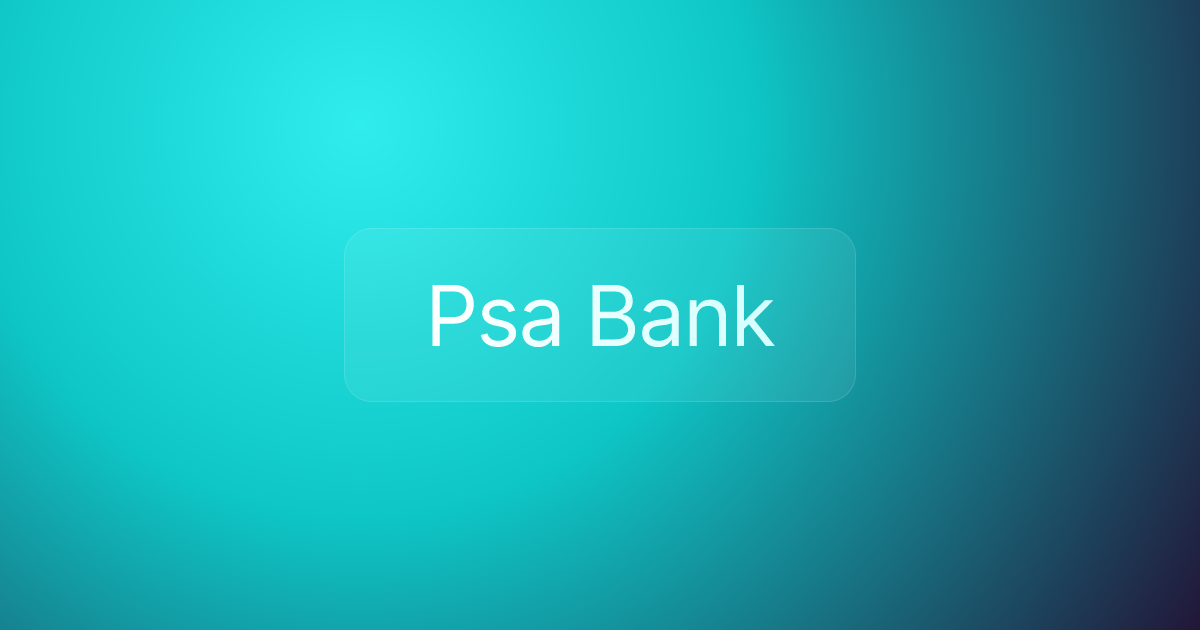 Psa Bank