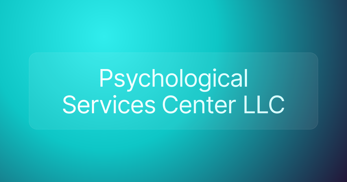 Psychological Services Center LLC
