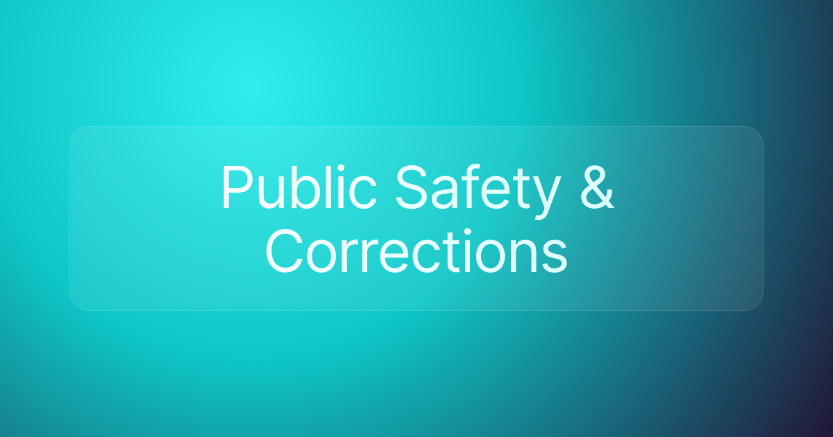 Public Safety & Corrections