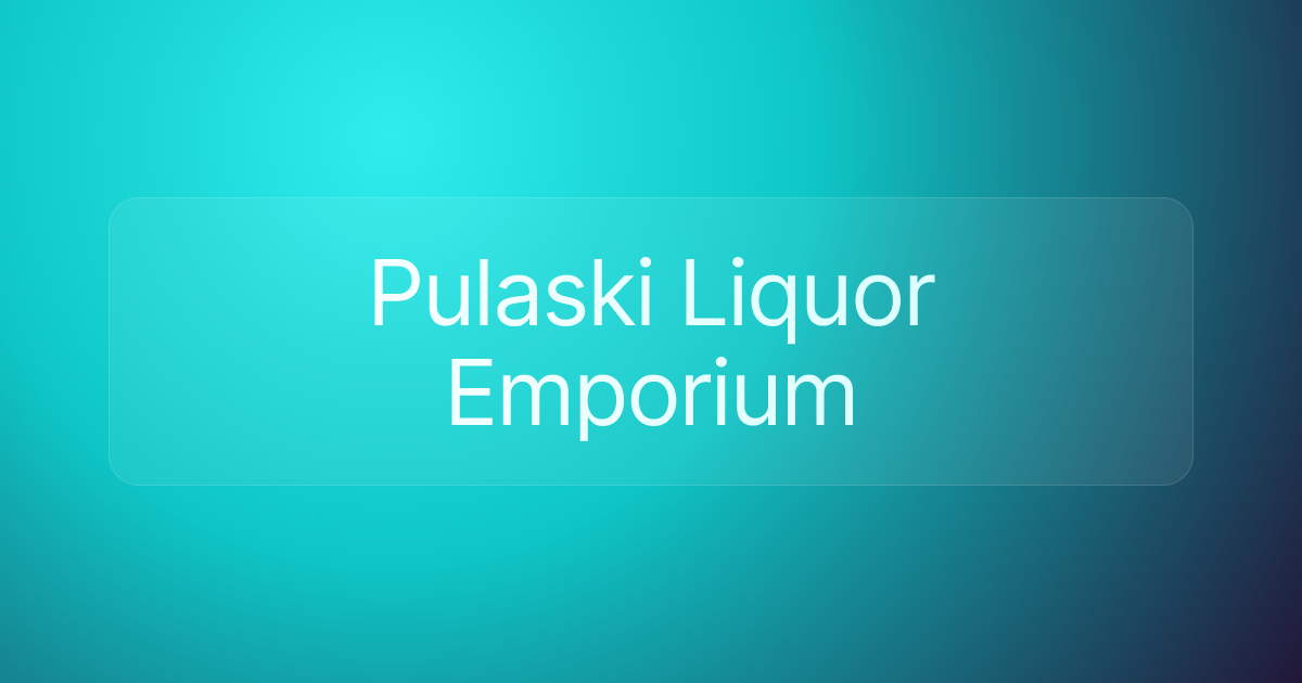 Pulaski Liquor Emporium