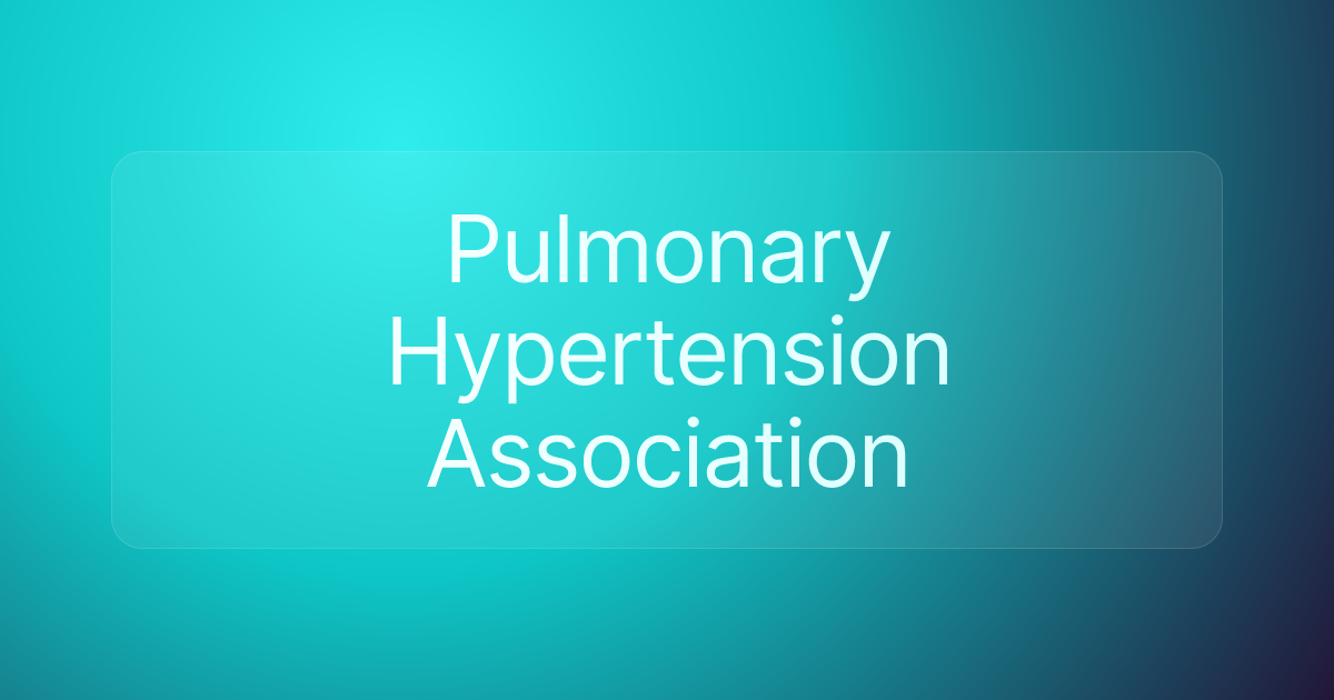 Pulmonary Hypertension Association
