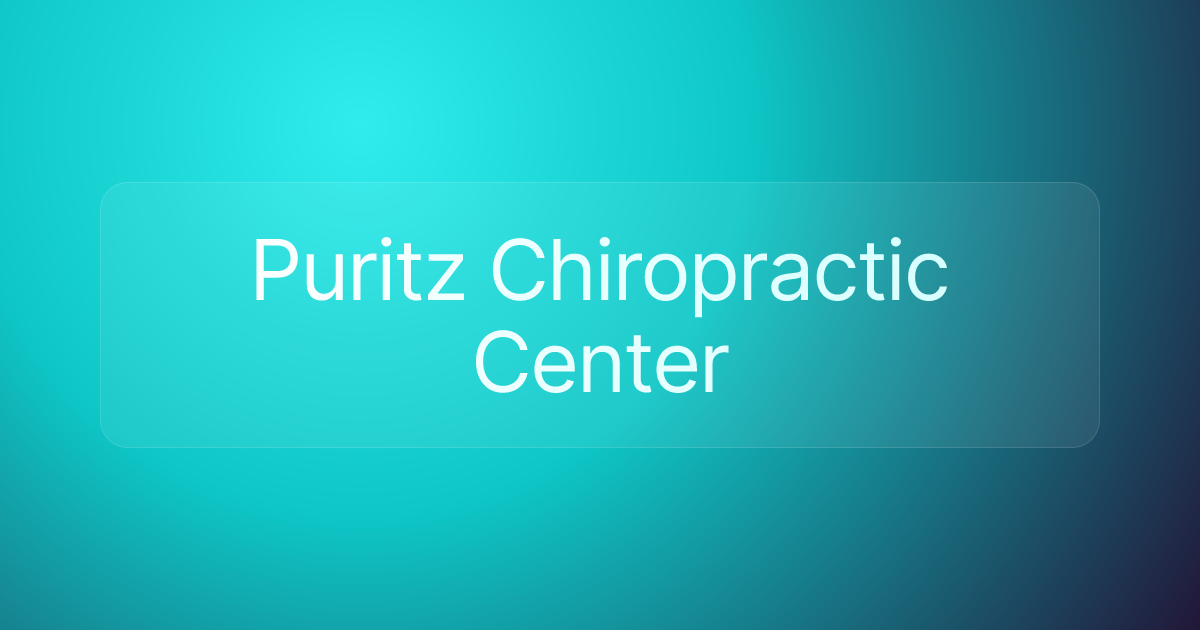 Puritz Chiropractic Center