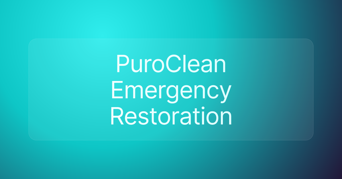 PuroClean Emergency Restoration