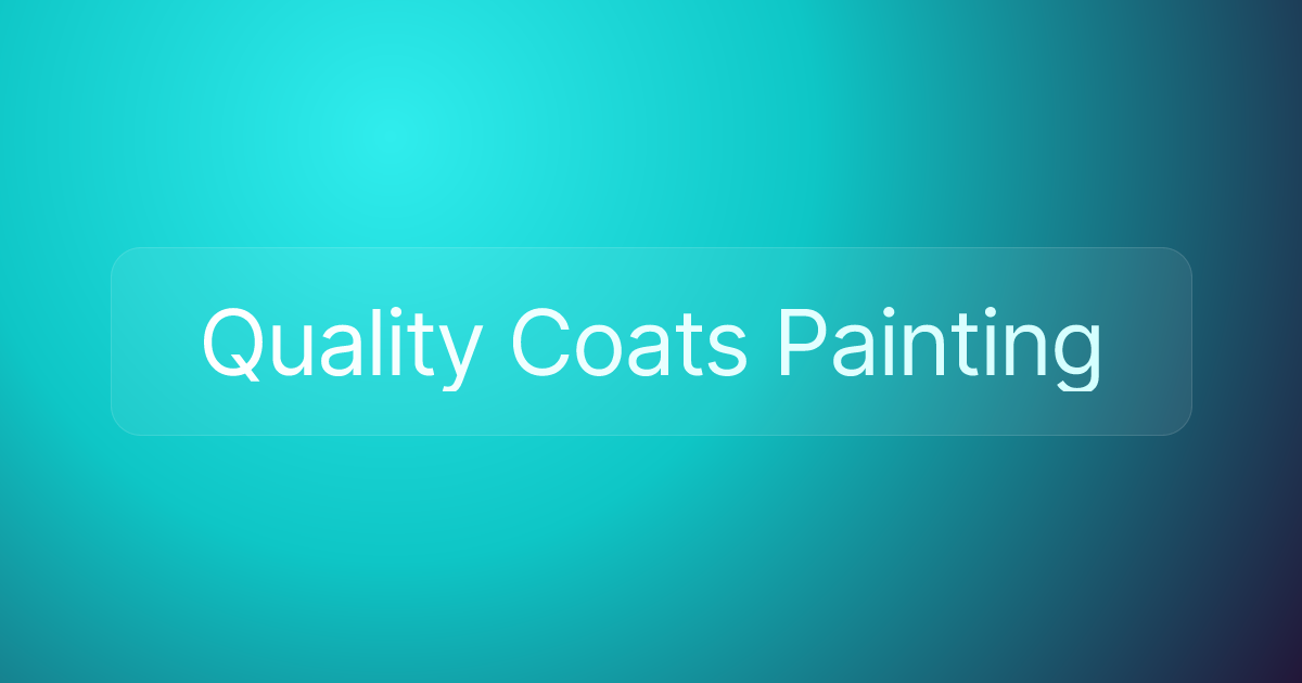 Quality Coats Painting