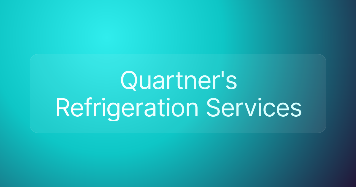 Quartner's Refrigeration Services