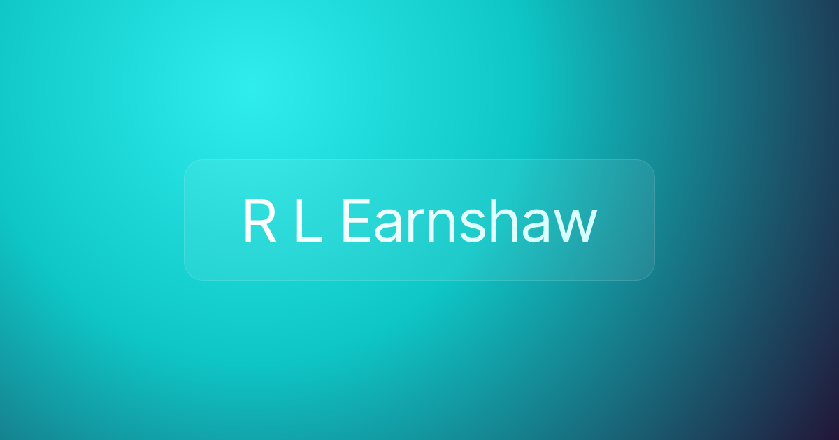 R L Earnshaw