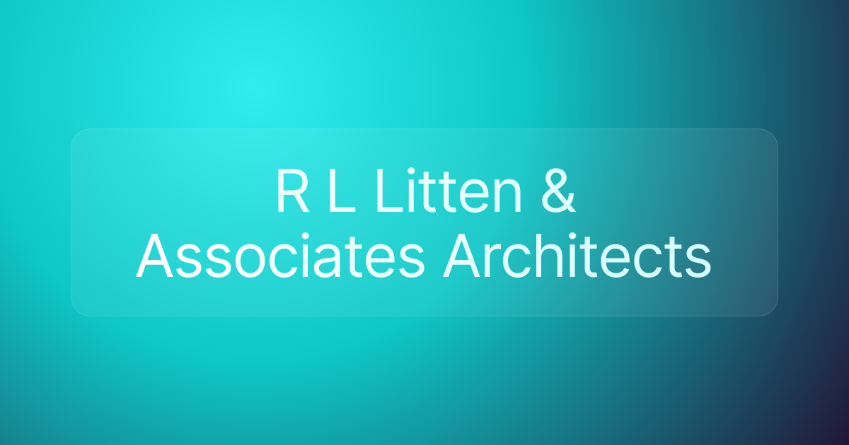R L Litten & Associates Architects