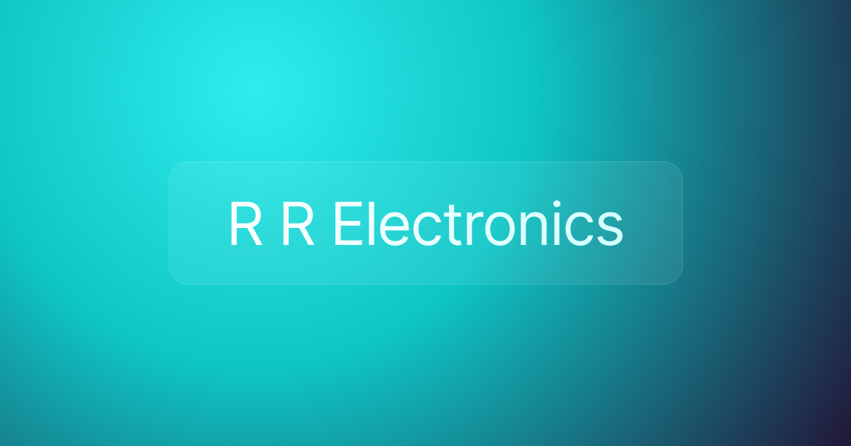 R R Electronics