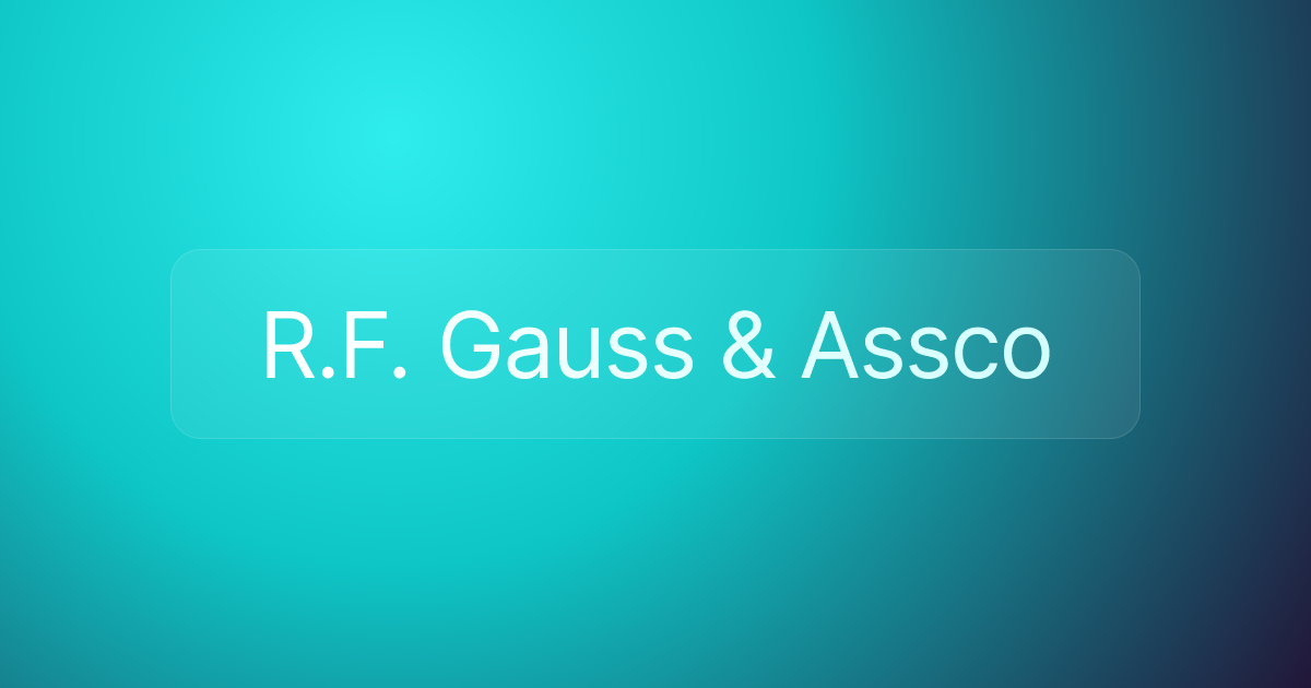 R.F. Gauss & Assco