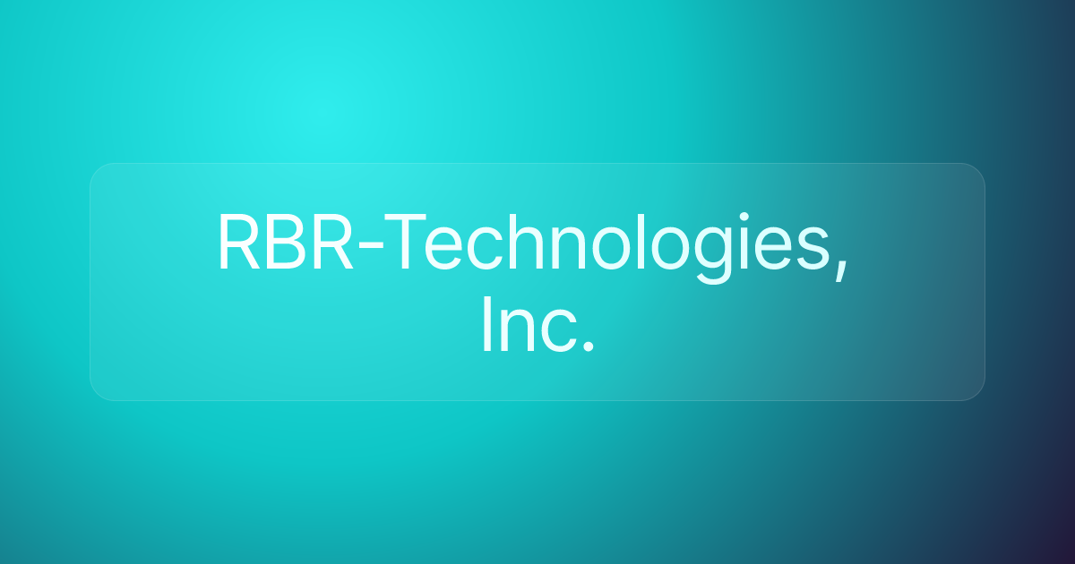 RBR-Technologies, Inc.