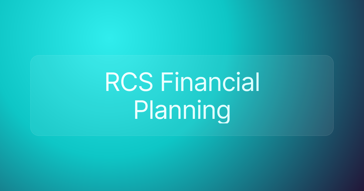 RCS Financial Planning