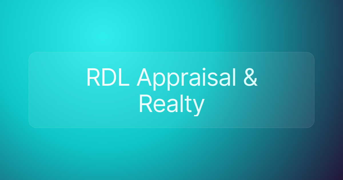 RDL Appraisal & Realty
