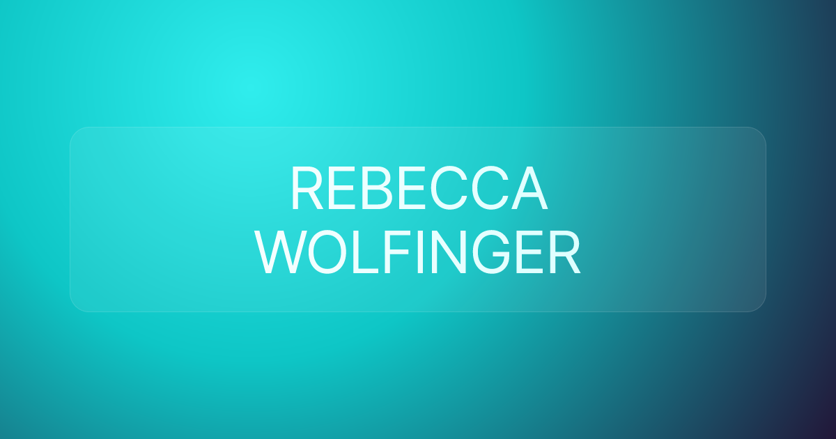 REBECCA WOLFINGER