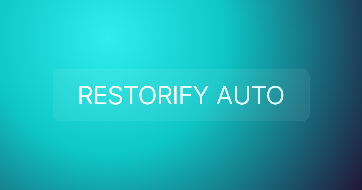 RESTORIFY AUTO
