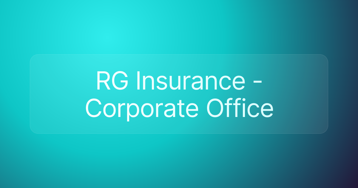 RG Insurance - Corporate Office