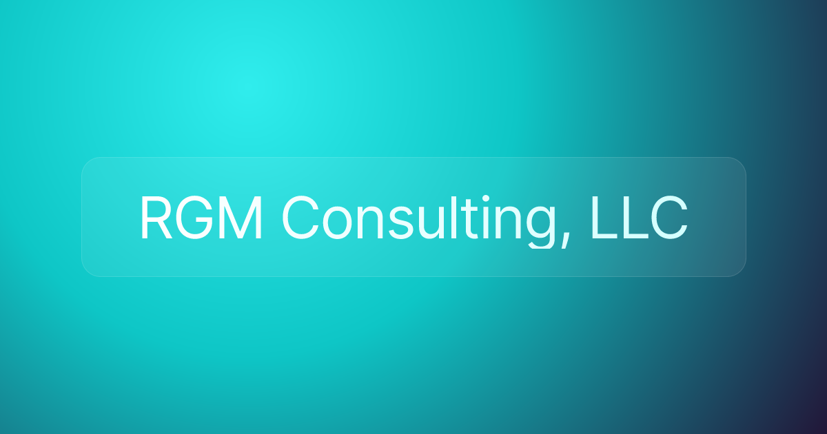 RGM Consulting, LLC