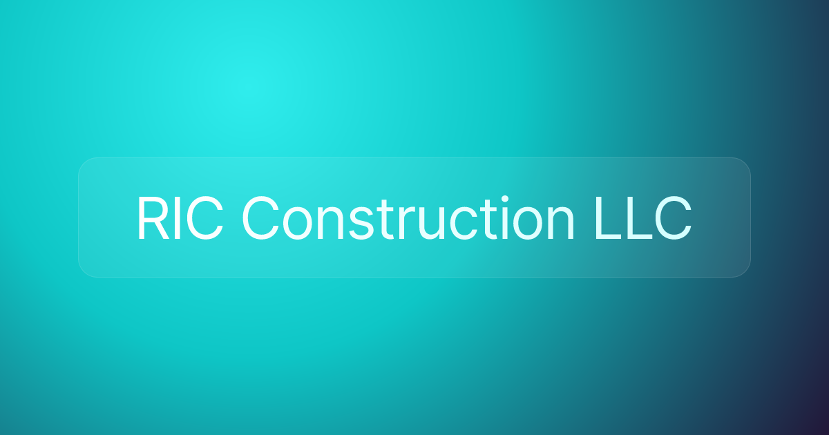 RIC Construction LLC