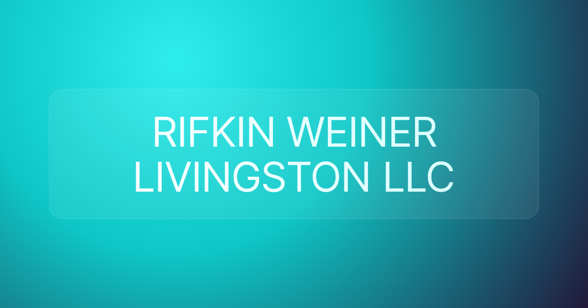 RIFKIN WEINER LIVINGSTON LLC