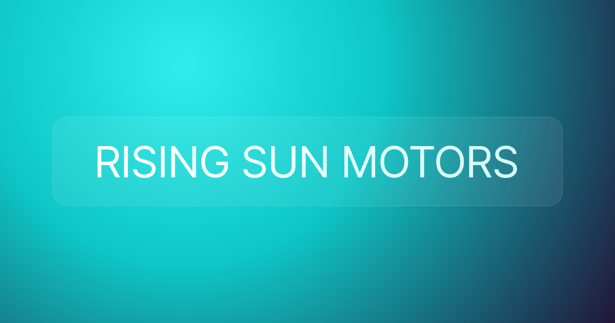 RISING SUN MOTORS