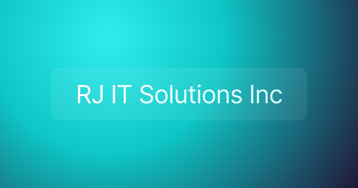 RJ IT Solutions Inc
