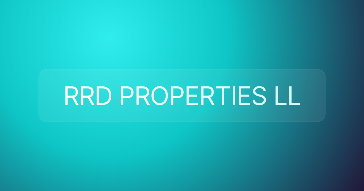 RRD PROPERTIES LL