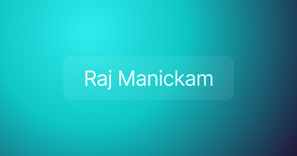 Raj Manickam