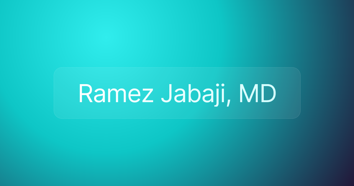 Ramez Jabaji, MD