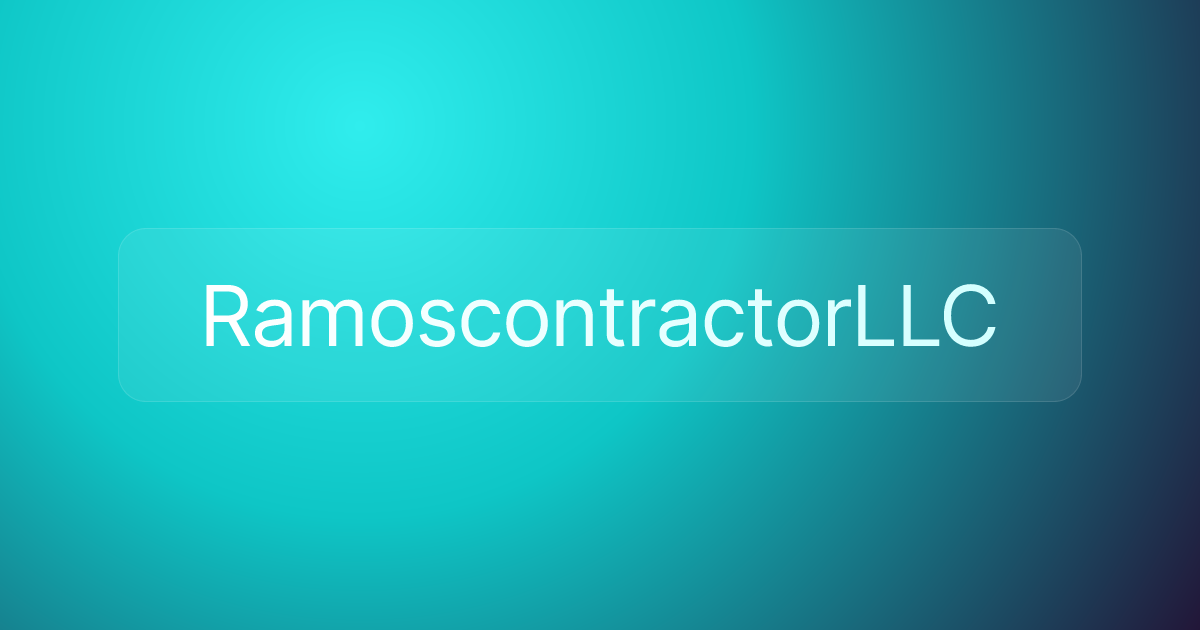 RamoscontractorLLC