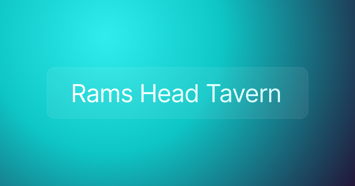 Rams Head Tavern