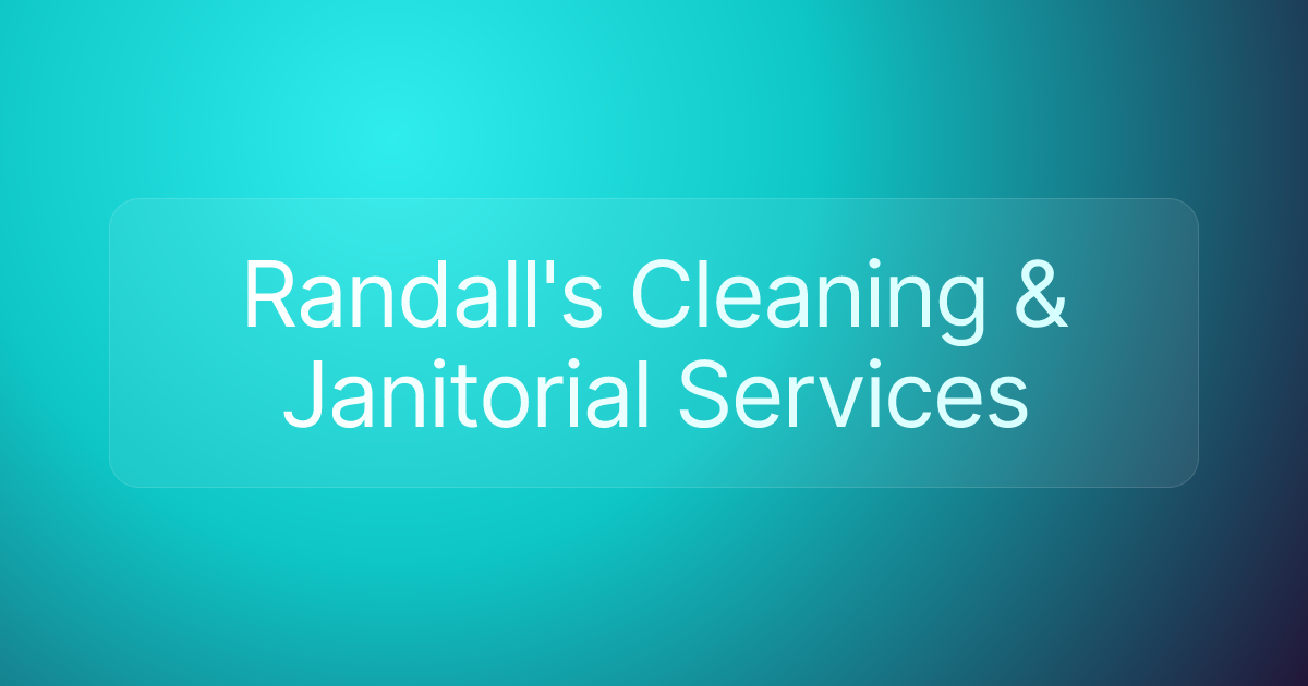 Randall's Cleaning & Janitorial Services