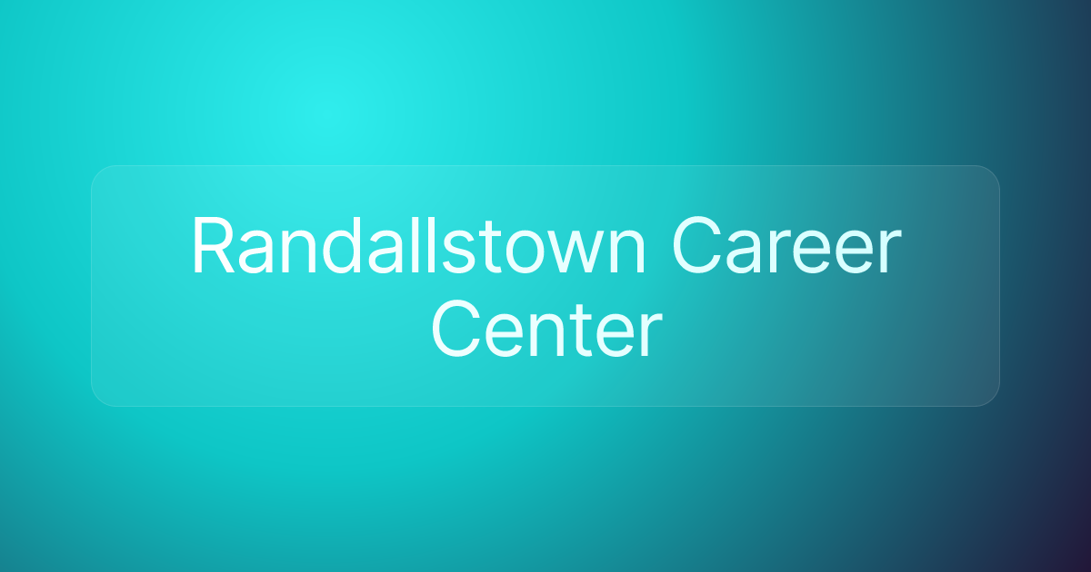 Randallstown Career Center