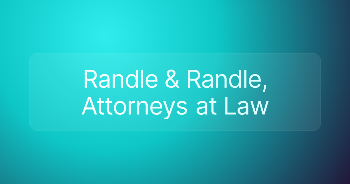 Randle & Randle, Attorneys at Law