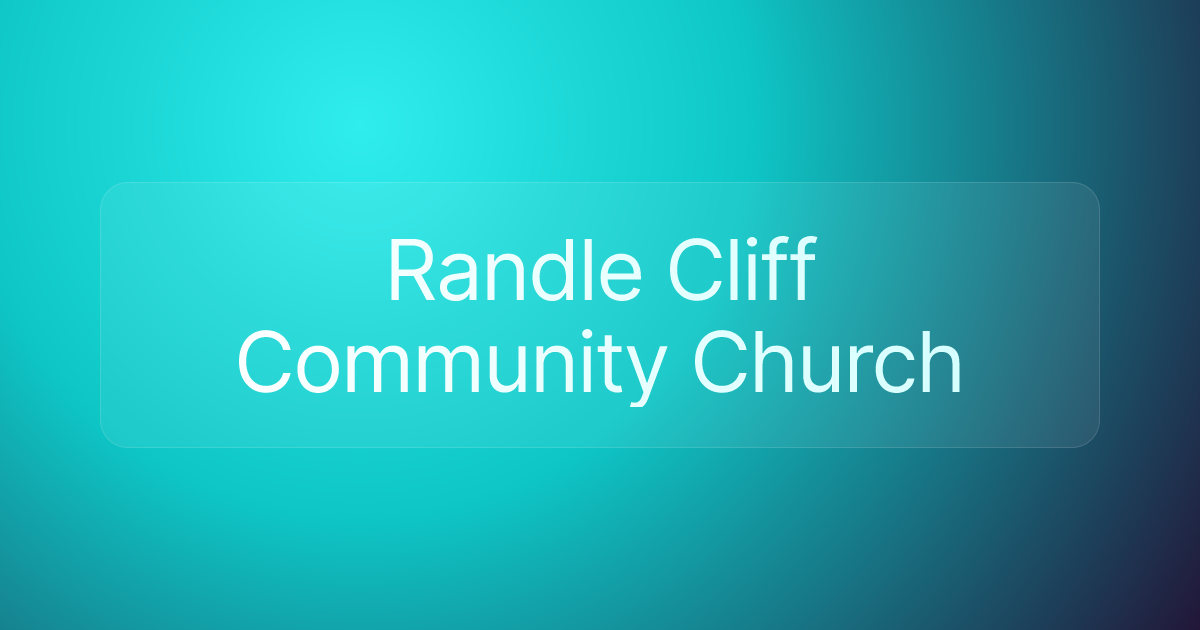 Randle Cliff Community Church